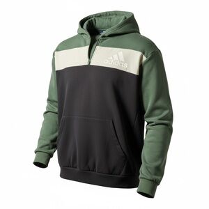Adidas Two-Tone Green and Black Hoodie